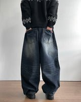 Tie Washed Denim Pants