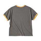 Archive Unicorn Ringer Crop Short Sleeve Charcoal