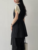 Raschel Nylon Slit Long Vest