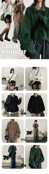 Annie Boxy Daily Collar Knitwear