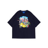 エデンフラワーショートスリーブTシャツ (UNISEX)_SYS6TS16BK