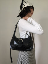 Tony Big Buckle Shoulder Bag (4color)