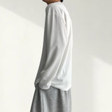 Oak Waffle Shoulder Cut Long Sleeve Tee