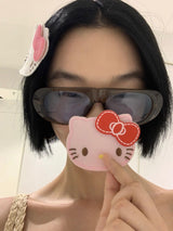 Kitty fabric hair-pin(1pcs)