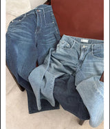 [Unisex] Wide stripe denim pants(2color)