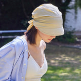 Metal Tip Scarf Cap / Beige