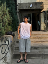 Lowers embroidery over sleeveless