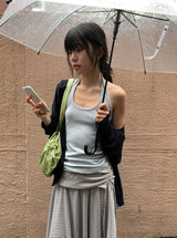 Hona Summer Loose Fit Cool Span Hood Zip-Up