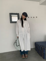Coyal Cotton Shirt Long One Piece
