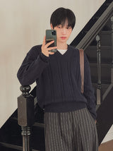 Beark Crop Cable Knit