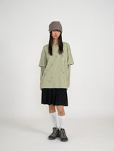 STARRY DOUBLE SLEEVE T (GREEN TEA)