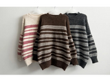 Core Soft Stripe Muffler Knit Set
