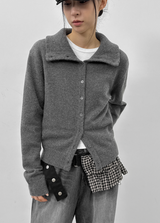 [MADE] Rieto High Neck Wool Knit Cardigan