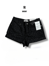 Dot roll-up shorts