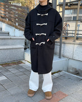 サンドウール ステディ ダッフルコート (Black)