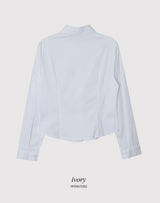 TD コットンスリムクロップシャツ(3color)
