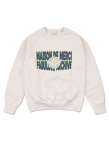 NISEX Bear Friends Big Logo レギュラーフィットスウェットシャツ オートミール (FCF1TS325M)