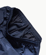 Shirring Nylon Straight Pants - Navy