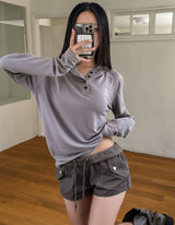 Fold cargo pocket low shorts