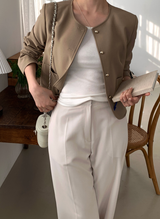 Setter Spring Collarless Jacket / 3 colors