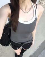 Layered halter top set