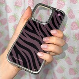 [made] GAL zebra Silver Epoxy Phone Case (black)