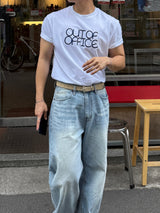 アウトオブオフィスクロップTシャツ