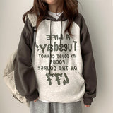 Loran Color Raglan Napping Hoodie
