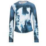 LEKIM FULL PRINTED LONG SLEEVE TOP (BLUE)