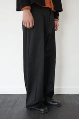 tailored wide slacks