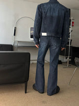 ASCLO Sウォッシュ ストロングショルダー デニムジャケット(2color)