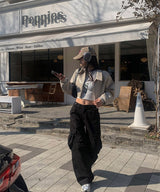 Snap big cargo pants