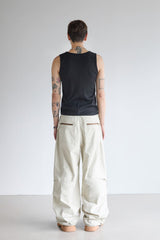 Unbalanced-line parasuit pants