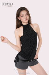 Shine halter chiffon blouse tube top