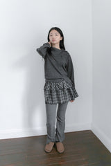 unbal highneck cardigan(2colors)