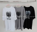 ハートレーストラックオーバーサイズフィット半袖Tシャツ