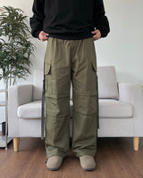 Cotton strap cargo pants