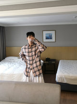 No.1359 check stitch SHIRT (3color)