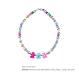 Dancing Bear Grey Pearl Necklace