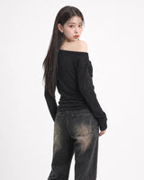 (W's) Petal Ribbed Knit