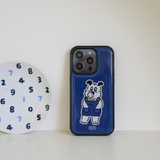 Bubble Gum epoxy bumper smartphone case(Denim black)