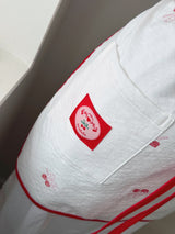 Cherry embroidery apron double-layer fabric red point