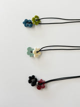 シルバーボールフラワーネックレス (3color)