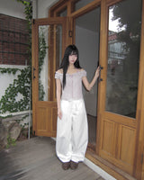 Mumon Check Sleeveless Blouse