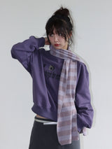 LUCKY SWEATSHIRT (DUST PURPLE)