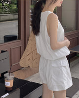 SRAN sleeveless & pants set