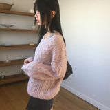 Wittle alpaca twisted V-neck knitwear