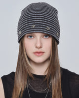 STUD LINE BEANIE_GREY