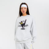 HENSHIN CAT SWEATSHIRTS-LIGHT MELANGE