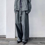 Retro-Tone Cropped Jacket & Wide-Legs